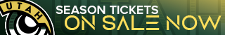 Green background with Utah Talons logo and 'season tickets on sale now'