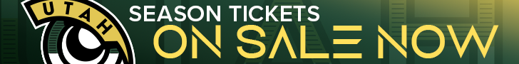 Green background with Utah Talons logo and 'season tickets on sale now'