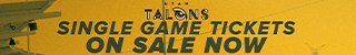 Utah Talons Single Game Tickets On Sale Now