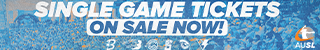 AUSL Single Game Tickets On Sale Now