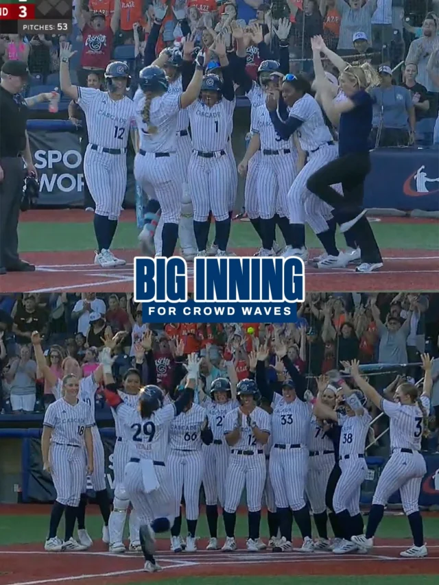 Home crowd got to celebrate TWO home runs as the Cascade made quite the splash in the 3rd
one of the most fun traditions is seeing the sold out crowd celebrate with the team
